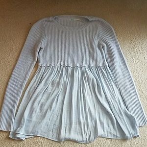 Kimichi Blue Babydoll Sweater and Long Sleeve Tee